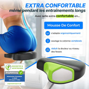Ultrasport F-Bike Bicicleta estática plegable | Extra silenciosa hasta 130 kg con sillín cómodo, bicicleta estática plegable