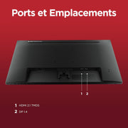 Lenovo L27qe - Monitor QHD de 27'' (IPS, 100 Hz, 4 ms, HDMI+DP, cable HDMI) - Negro