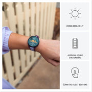 Forerunner 165, Music - Reloj inteligente con GPS para running y pantalla AMOLED – Ciruela/Lila (Reacondicionado)