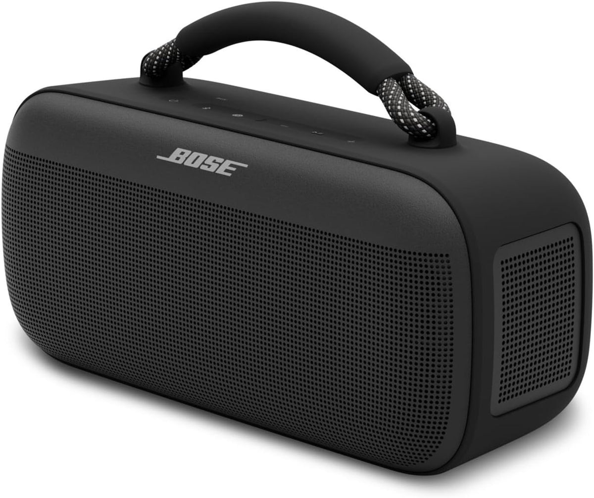 Altavoz portátil Bose SoundLink Max, altavoz Bluetooth grande y resistente al agua, hasta 20 horas de duración de batería, USB-C, entrada auxiliar de 3,5 mm integrada, negro
