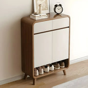 Mueble zapatero moderno de madera para recibidor, tamaño mediano