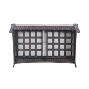 Conjunto de sofá de mimbre para exteriores Gymojoy, sofá de ratán