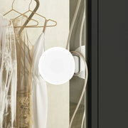 Tocador de maquillaje LED de lujo con 9 cajones, elegante estación de maquillaje