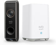 Timbre inalámbrico con video eufy Security S330 con 2 cámaras (a batería) con HomeBase, detección dual de movimiento y paquetes, 2K HD, sin tarifas mensuales, 16 GB de almacenamiento local