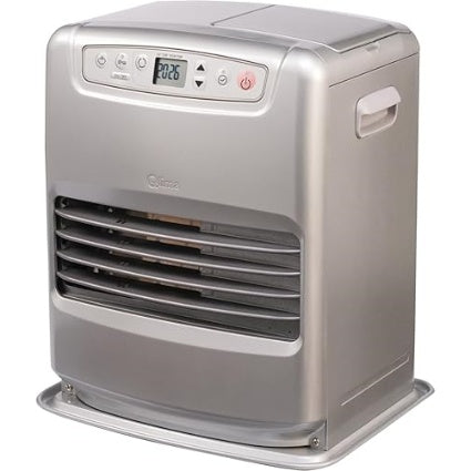 Estufa de parafina electrónica Qlima SRE 3231C2 3,1 KW para un volumen de 120m3/48m2, sistema antiolor, regulación de temperatura, gris plata
