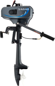 Motor fueraborda de gasolina 2500 W 3,5 HP 12 km/h 2 tiempos 4000-5000 rpm - Inflable - Con hélice de tres palas - Sistema de encendido CDI para botes inflables, botes de hierro