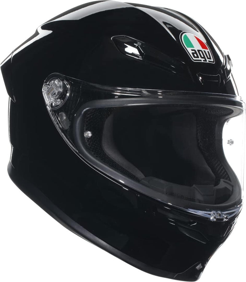 AGV - K6 S AGV E2206 MPLK, Casco de moto integral, Unisex, Negro, L