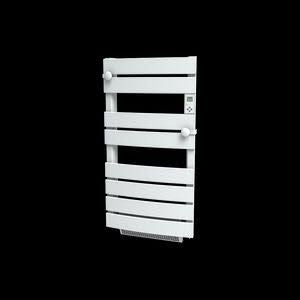 Toallero eléctrico CARRERA con termoventilador LCD sin fluido, blanco, 1600W PLUTON