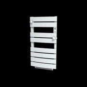 Toallero eléctrico CARRERA con termoventilador LCD sin fluido, blanco, 1600W PLUTON