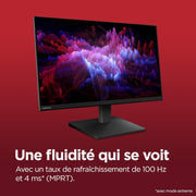 Lenovo L27qe - Monitor QHD de 27'' (IPS, 100 Hz, 4 ms, HDMI+DP, cable HDMI) - Negro