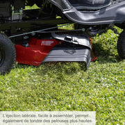 Tractor cortacésped térmico Scheppach MR225-61 - 4,4 kW - 6 CV - Ancho de corte 61 cm - Altura de corte ajustable 35-75 mm - Jardines de hasta 2600 m² - Cesta de 150 l