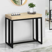 IDMarket - Mesa consola extensible Toronto 10 personas 235 cm diseño industrial