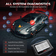 Escáner de diagnóstico automotriz Autel MaxiCOM MK808S, control bidireccional 2025, igual que MX808S MK808BTPro, funciona como MK900, prueba activa, más de 28 servicios, diagnóstico de todos los sistemas, codificación de inyectores, OS11