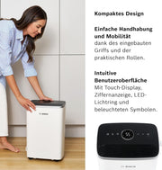 Bosch Dry 4000, Deshumidificador, Para estancias de hasta 33 m²