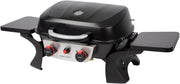 ProfiCook Gasgrill mit 2 Edelstahlbrennern | Tischgrill inkl. Gasdruckminderer & Gasschlauch | Grill mit Stabiler Metallhaube & Temperaturanzeige | Gasgrill klein für Balkon & Camping | PC GG 1261