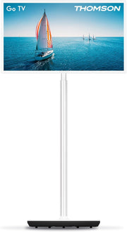 THOMSON Go TV 32 pulgadas (81 cm), televisor Android portátil – HD Ready (1366x768), control por voz, Netflix, Disney, Google, Bluetooth 5.1, Wi-Fi, función hotspot, autonomía de hasta 4 horas