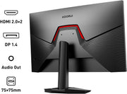 Monitor Gamer KOORUI G2721P de 27 pulgadas - Pantalla gaming QHD 1440P IPS de 200 Hz, 1 ms, HDR400, Adaptive Sync, compatible con VESA 75x75 mm, HDMI 2.0/DP 1.4