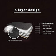 Muchkey Fundas de Asiento de Coche Universales para 5 Plazas, Juego Completo de Fundas para Asientos Delanteros y Traseros, Accesorios de Interior, Negro y Rojo