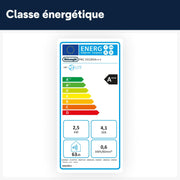 Climatiseur portable De'Longhi Pinguino PAC EX105 avec technologie EcoRealFeel 10 000 BTU/h, pour pièces jusqu'à 100 m³, fonction déshumidification et ventilation, minuterie 24 heures, classe