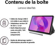 Lenovo Idea Tab - Tablette tactile, IA intégrée 11'' 2.5K, 90Hz (MediaTek Dimensity 6300, 8 cœurs, RAM 8 Go, UFS 2.2 128 Go, Android 15, Wi-Fi 5 + Bluetooth) Lenovo Tab Pen + Étui Folio - Gris