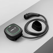 Cargador para vehículo eléctrico Wallbox Pulsar Max (7,4 kW, Tipo 2, Wi-Fi, Bluetooth, OCPP, interior/exterior, protección de puesta a tierra, cable de 5 metros, diseño de fácil instalación) Negro