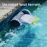 Robot limpiafondos eléctrico para piscinas DOLPHIN T45 - Limpieza de paredes, piscinas enterradas de hasta 12 m, 3 años de garantía