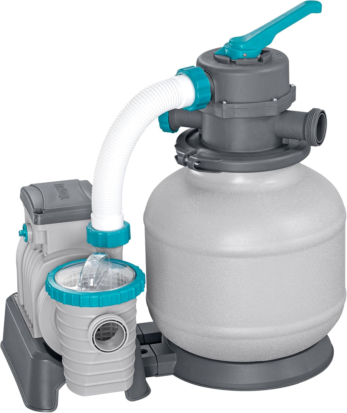 Bomba de filtrado de arena Bestway para piscina sobre suelo 8 327 L - 55,5 cm x 44 cm x 60 cm - Gris/Verde