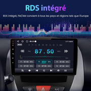 AWESAFE Autorradio para Peugeot 107 Toyota Aygo Citroen C1 2005-2014, Android 13, pantalla táctil de 10.1 pulgadas con marco, navegación Carplay Android Auto mirrorlink Bluetooth WiFi RDS Radio [2GB+64GB]