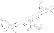 HOOK Enganche nuevo rígido fijo compatible con Peugeot Partner II Van/furgón 04.2008-2018 con kit eléctrico universal de 7 pines