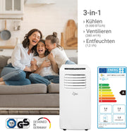 SUNTEC Aire acondicionado portátil Impuls 2.6 Eco R290 – Aire acondicionado móvil y silencioso con tubo de escape – Enfriador y deshumidificador para habitaciones de hasta 34 m² – Refrigeración móvil para hogar y oficina – 9.000 BTU | 2600 vatios