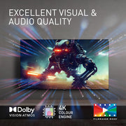 Panasonic TN-43W70AEZ, Serie W70 de 43 pulgadas, Smart TV LED 4K Ultra HD, 2024, Asistente de Google, Chromecast, Dolby Vision y Atmos, Modo Juego, Bluetooth, para una experiencia visual excepcional