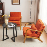 Sillón decorativo tapizado de estilo moderno de mediados de siglo