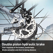 Motor doble 190/95 N.m E-Bike bicicletas eléctricas para hombre y mujer, Ebike con batería de 48V 20Ah hasta 120km, bicicleta eléctrica de 26x4 pulgadas con transmisión de 7 velocidades, pantalla LCD y suspensión completa.