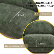Sofá seccional modular extra grande Dyonery 158, tela de CHENILLE con asiento profundo, montaje sin herramientas