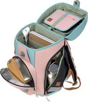 LÄSSIG Set de mochila escolar de 7 piezas para niños/School Set Boxy Unique Negro