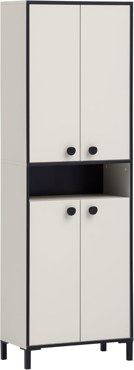 Zapatero Schildmeyer Edda 702033, color crema beige, 60,2 x 33 x 185 cm