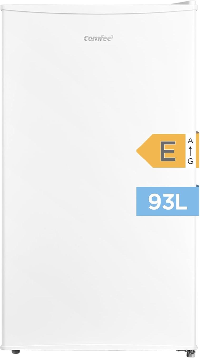 Comfee' RCD93WH2(E) Frigorífico de una puerta, 93 L, Control de temperatura, Instalación bajo encimera, Silencioso, Blanco