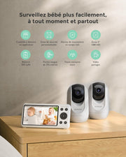 Monitor de bebé WiFi Momcozy