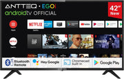 Smart TV AG42F3 de 42 pulgadas (106 cm), Android TV LED FHD, Dolby Audio, Asistente de Google, Bluetooth, sintonizador triple (DVB-C/S2/T2), Google Play Store (DAZN/Disney+/Netflix/Prime Video/YouTube), WiFi