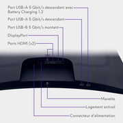 Monitor Gaming Alienware 32 - AW3225DM, QHD (2560x1440), Curvo 1500R, 180Hz, VA, 1ms, AMD FreeSync, VESA AdaptiveSync, 95% DCI-P3, HDR400, DisplayPort, 2 HDMI, 3 USB, 3 años de garantía
