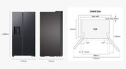 Frigorífico americano Samsung RH64DG53R3B1EF