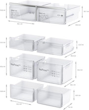 Frigorífico combi inteligente Bosch KFN96APEA Serie 4, 183x91cm, 405L refrigeración y 200L congelación, VitaFresh pro para una frescura 3 veces más duradera, NoFrost sin necesidad de descongelar, iluminación LED uniforme