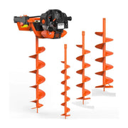Motoperforadora de gasolina Fuxtec FX-EB152, 3 HP, 3 brocas de 100, 150 y 200 mm, ventana de control de aceite única, ahoyadora