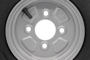Rueda de repuesto para remolque Deli 4.00-8 4.80-8 4PR 62M para Stema DDR, rueda completa con orificio central grande, juego o individual, 8 pulgadas