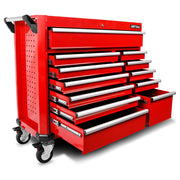 Juego de herramientas mecánicas Daytona de 655 piezas con gabinete rodante rojo de 12 cajones y 43 pulgadas