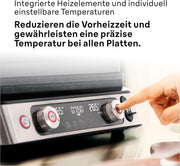 Braun MultiGrill 9 Pro CG 9167, parrilla de contacto con placas de grill, plancha y gofrera, y termómetro, posiciones de cocción: contacto, barbacoa, horno, placas aptas para lavavajillas, función Boost hasta 265°