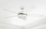 Ventilador de techo Westinghouse Lighting Comet blanco 7801740, 132 cm de diámetro