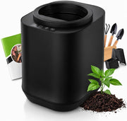 Compostador de cocina eléctrico 4L | Transforma tus residuos en abono con un clic | Compostador eléctrico WeEarth (Negro)