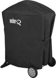 Barbacoa eléctrica Weber Q2400 con soporte y mesas laterales, superficie de cocción de 54 x 39 cm, portátil, parrilla de cocción de hierro fundido vitrificado dividida en 2 partes, tapa y cuerpo de aluminio fundido - Gris oscuro (55020879)