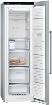 Congelador Siemens GS54NAWCV iQ500, 176 x 70 cm, 327 L, noFrost nunca más volver a descongelar, bigBox espacio para alimentos congelados grandes, varioZone estantes y cajones de cristal flexibles, Blanco